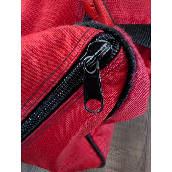Vintage 90s Marlboro Adventure Team Duffle Bag Red Black Travel Gym Gear Large - Picture 12 of 16